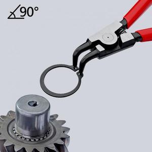 Alicates para Anillos de Retención Knipex con Cabeza Anodizada en Negro y Pulida para Anillos de Retención Externos en Ejes - Product Image 2