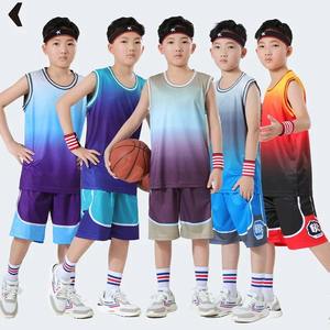 Children Summer Sleeveless Basketball T-shirts Shorts for <b>Boy</b> Clothing Quick dry Sport <b>Tank</b> <b>Tops</b> Kids Basketball Jersey - Product Image 1