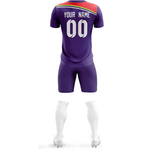 100% conjunto de poliéster uniformes de fútbol sublimados de Sialkot Pakistán uniforme de fútbol chándal de fútbol ropa de fútbol - Product Image 3