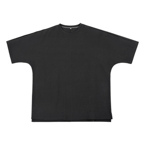 เสื้อยืดคอกลมแฟชั่นสำหรับผู้ชายใส่ในฤดูร้อนเสื้อยืดคอกลมเปิดไหล่ทรงโอเวอร์ไซส์เข้ารูปแขนครึ่งแขนใส่สบายผ้าคอตตอน100% ถัก - Product Image 5