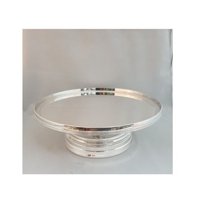 Classic antique finished metal <b>cake</b> <b>stand</b> with beautiful detailing perfect for serving <b>cakes</b> at upscale gatherings - Product Image 6