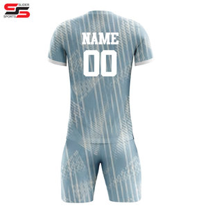 Latest Design Unisex <b>Soccer</b> Jersey Set Uniform Breathable Quick Dry High Quality 100% Polyester Wholesale - Product Image 2
