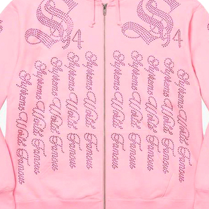 Sweat à capuche unisexe personnalisé de haute qualité, grande taille, noir, lourd pour l'hiver, orné de strass, motif uni, meilleur prix - Product Image 3