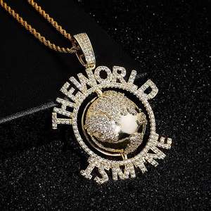 Meilleur prix bijoux fins pendentifs et breloques en argent sterling 925 de style Hip Hop pendentif et breloque en plaqué diamant glacé - Product Image 1