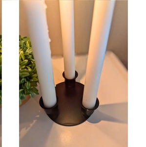 เชิงเทียน3เรียวแบบชนบทตกแต่งงานแต่งงานสไตล์บ้านไร่และโต๊ะรับประทานอาหารแบบเน้นสำหรับคริสต์มาส - Product Image 6