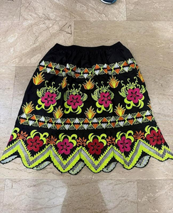 Falda de Gala Casual de Verano 2025 para Mujer, Estilo Micronesio Vintage, Bordada en Pana, Hecha a Mano, Estilo Isleño Único, Cintura Alta - Product Image 6