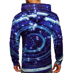 Sudadera con capucha unisex de algodón con estampado digital personalizado de manga larga sudadera de gran tamaño sólido Invierno Polar liso teñido con capucha - Product Image 2