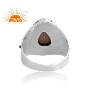 Nuevo diseño elegante, anillo de piedras preciosas de perlas naturales de Plata de Ley 925, joyería personalizada para mujer, regalo para ella - Product Image 2