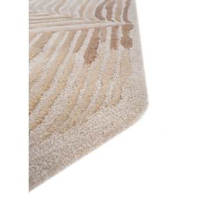 Tapis rectangulaire rayé en laine et viscose fait main, grand format, couleur ivoire clair, Top-260, pour entrée, chambre, couloir, disponible en polyester - Product Image 4