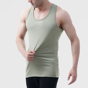 Entrenamiento Fitness Wear Camiseta sin mangas de cuello redondo para hombres Vendedor superior Sin mangas Cuello redondo Color personalizado Hombres Camiseta sin mangas - Product Image 3