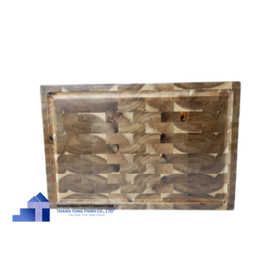 Tabla de cortar de madera de acacia de grano de extremo de madera de acacia sostenible mejor valorada para utensilios de cocina al por mayor del fabricante de Vietnam - Product Image 1