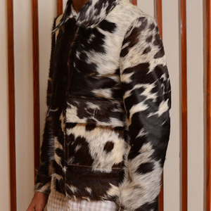 Chaqueta ligera de cuero de vaca genuino para hombre de calidad superior Chaqueta de cuero de vaca con estilo para hombre más vendida Color diferente - Product Image 6