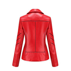 New Customized High Quality Jacket Custom Logo Design Daily Use <b>Motocross</b> Leather Custom Color Genuine Leather Jackets for Women - Product Image 3