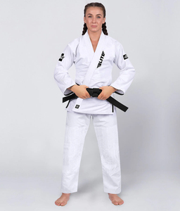 Perle Armure Preshrunk Bjj Gis Pour Les Femmes Personnaliser Logo Brésilien Blanc Jiu Jitsu 100% Coton BJJ Gis Karaté Bjj Gis Kimono Unifo - Product Image 2
