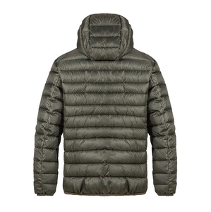 Vente en gros OEM Logo personnalisé Nylon longue veste d'hiver matelassée bulle manteau hommes bouffant veste d'extérieur pour hommes - Product Image 4