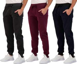 Pantalon de jogging en molleton technique ultra-doux pour hommes, avec poches, tissus textiles imprimés avec logo personnalisé, tissu athlétique à imprimé floqué - Product Image 4