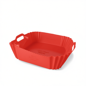 Molde de silicona multiusos Guardini con asas, 22x22 cm, para freidora de aire, rojo, 69422MAIR - Product Image 2