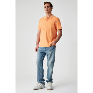 GRIMELANGE ZEKE T-shirt à manches courtes boutonné à col polo pour homme, coupe décontractée - Product Image 2