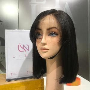 วิกผมบ๊อบสีดำธรรมชาติ LINU WI13 ขนาด 12 นิ้ว พร้อมหน้าม้าสวยเป็นธรรมชาติ ผมแท้เวอร์จินเวียดนาม 100% - Product Image 6