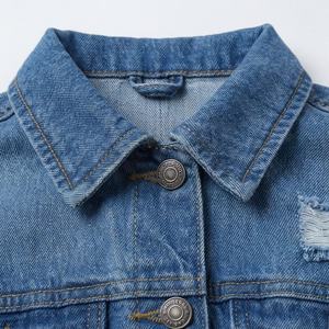 Vestes en jean pour femmes OEM, vêtements décontractés en jean, veste boutonnée d'automne, veste oversize pour femmes, mode tendance streetwear, couleur personnalisée - Product Image 4