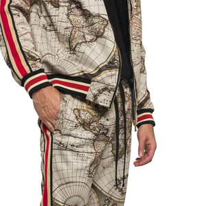 Chándal informal de moda OEM con logotipo personalizado para hombre, conjunto de dos piezas, chándal sublimado cortavientos para hombre para niños - Product Image 6