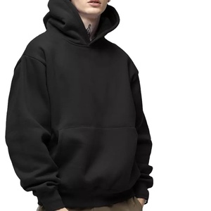 Sweats à capuche imprimés personnalisés pour hommes Sweatshirts d'automne solides avec poches zippées Sweatshirt de jogging surdimensionné en polaire quantité minimale de commande bas - Product Image 6