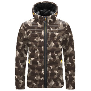 2025 Custom Made Men's Polyester/Nylon Puffer <b>Jacket</b> <b>Smart</b> Casual Design Hood Zipper Closure Breathable Eco-Friendly for Autumn - Product Image 1