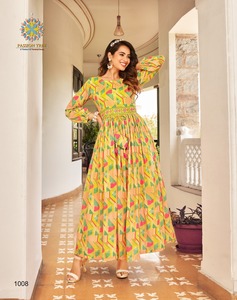 ชุดราตรีแฟนซีสำหรับผู้หญิงงานปักลายแฟนซีพิมพ์ดิจิตอลงานตัดเย็บ - Product Image 6