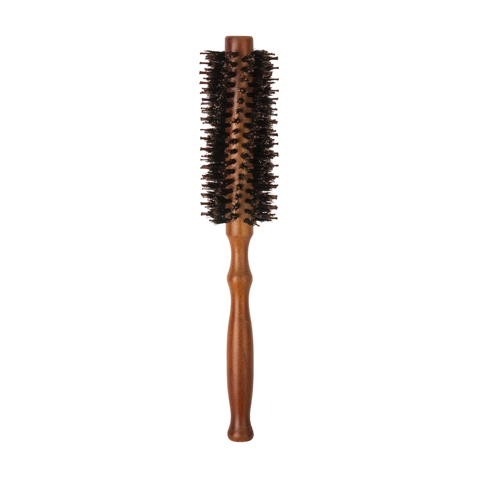 Bestseller Alibaba Großhandelspreis hölzerner Griff Styling Boar Bristle runde Haarbürste für schnelles Ausblasen