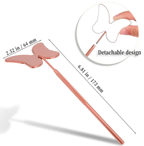 Nouvel arrivage d'outil d'extension de cils en acier inoxydable de couleur unie fait à la main miroir de cils réutilisables de marque privée pour le maquillage en vente - Product Image 2