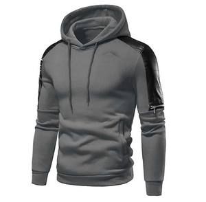 Survêtement pour hommes avec logo brodé personnalisé 100% coton manteau à capuche et pantalon sweat à capuche surdimensionné imprimé techniques pour la saison d'hiver - Product Image 3