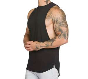 Impresión digital personalizada hombres chaleco al por mayor camisetas sin mangas de verano de los hombres sin mangas Fitness deportes sueltos camiseta sin mangas en blanco para los hombres - Product Image 2