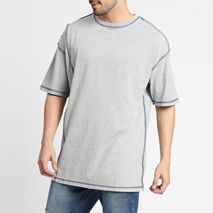 T-shirt de sport en coton pour homme, coupe classique, respirant, manches courtes, tee-shirt de fitness, logo personnalisé, haute qualité, couleurs personnalisées - Product Image 1