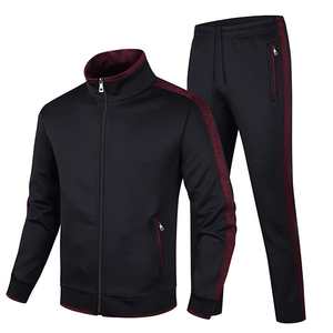 Ensemble de survêtement deux pièces pour homme, veste zippée intégrale et pantalon slim, vêtements de sport décontractés - Product Image 3