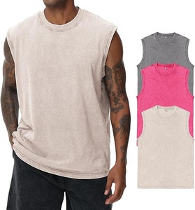 Camisetas de tirantes personalizadas con logo para culturismo, transpirables, de algodón tejido, para correr, deportivas, para hombre y mujer - Product Image 1