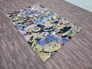 Alfombra de algodón hecha a mano para sala de estar, diseño moderno y abstracto, alfombras hechas a mano de alta calidad, precio directo de fábrica - Product Image 5