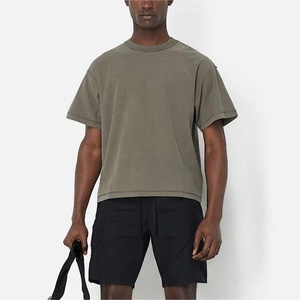 T-shirt unisexe surdimensionné en coton lourd 260G de qualité supérieure, personnalisable avec logo imprimé, vente en gros - Product Image 4