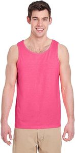Custom Logo 100% Cotton O-Neck <b>Tank</b> Top for Men Muscle Fit Solid Pattern Breathable Heat-Transfer Printed Workout Sportswear - Product Image 6