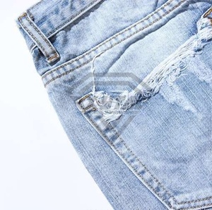 High Quality Factory Custom Distress Wash Baggy Men's Denim <b>Jeans</b> Shorts Breathable Embroidery <b>Work</b> Jorts for Casual Summer - Product Image 5