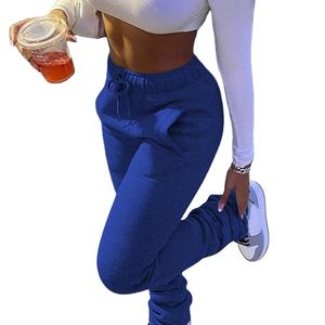 Good Fabric Joggers Pantalones de chándal de entrenamiento Pantalones apilados Ropa estampada Cómodo y transpirable Mujeres Stack Fitness Pantalones de chándal - Product Image 3