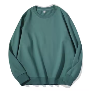 Sweat-shirt élégant pour hommes en coton doux de couleur unie avec logo personnalisé et broderie à la mode à manches longues pour le confort - Product Image 2