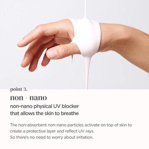 MANYO FACTORY Nuestro Vegan Sun Fluid Glow-Hecho en Corea First Start Vegan Tone UP Cream Receta vegana Cruelty Free Pink Toning - Product Image 6