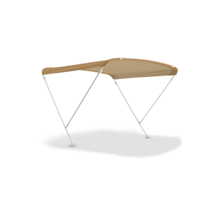 Bimini Top Elegance de 2 arcos para barcos y balsas, juntas de nailon blanco de 20 mm reforzadas con cubierta de barco duradera de fibra de vidrio - Product Image 1