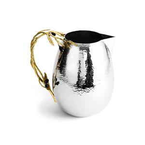 Jarra de agua de cobre duradera elegante jarra de agua de metal de diseño martillado de lujo para el hogar y los restaurantes al mejor precio - Product Image 3