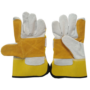 Construcción de soldadura de seguridad personalizada de cuero de vaca, guantes de conducción canadiense a precio competitivo - Product Image 4