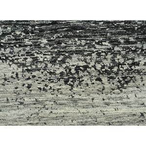 Tapis en laine noué à la main Kavi gris et noir, grand format, motif abstrait pour la décoration de la maison et du salon - Eha-151 - Product Image 3