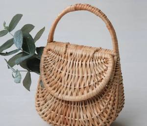 Bolso de mimbre, cesta de mimbre, bolso de paja, bolso tipo góndola, bolso de paja, bolso de mercado, sac de paille, strohsack, cesta de mercado - Product Image 1