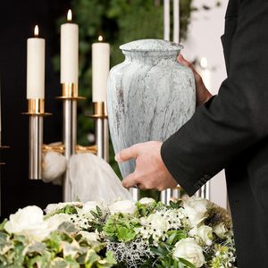 Urnes pour cendres Urnes de crémation commémoratives pour hommes adultes Cendres humaines en aluminium Femme adulte Souvenir décoratif artisanal - Product Image 4