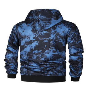 Sudaderas con capucha de felpa francesa Tie Dye personalizadas para hombre, sudaderas con capucha Tie-dye, entrega y envío rápidos, mezcla de algodón básico - Product Image 2