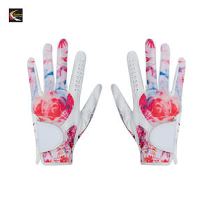 Gants de golf pour femmes en cuir Cabretta souple de haute qualité avec protection UV - Product Image 1